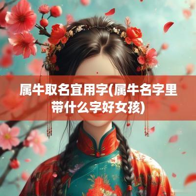 属牛取名宜用字(属牛名字里带什么字好女孩)