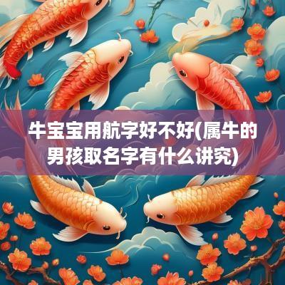 牛宝宝用航字好不好(属牛的男孩取名字有什么讲究)