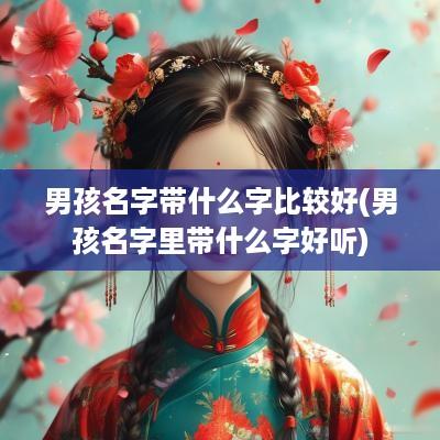 男孩名字带什么字比较好(男孩名字里带什么字好听)