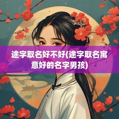 途字取名好不好(途字取名寓意好的名字男孩)