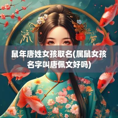 蛇年唐姓女孩取名(属鼠女孩名字叫唐佩文好吗)