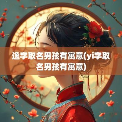 逸字取名男孩有寓意(yi字取名男孩有寓意)
