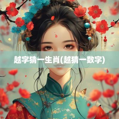 越字猜一生肖(越猜一数字)