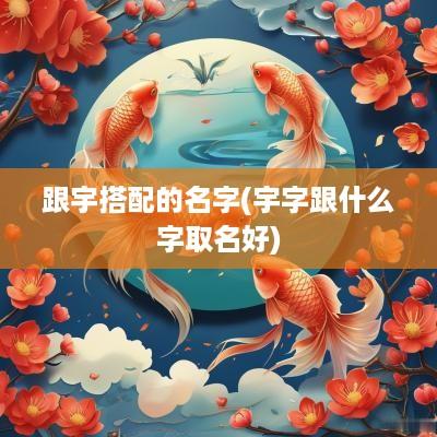 跟宇搭配的名字(宇字跟什么字取名好)