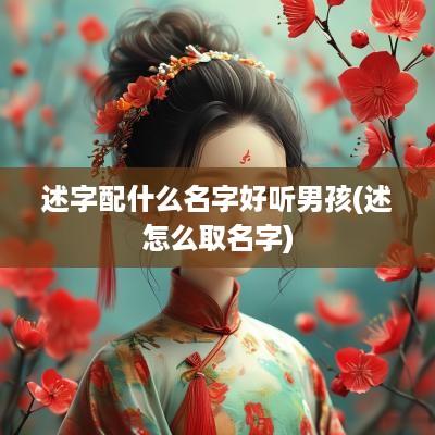 述字配什么名字好听男孩(述怎么取名字)