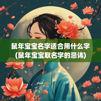蛇年宝宝名字适合用什么字(蛇年宝宝取名字的忌讳)