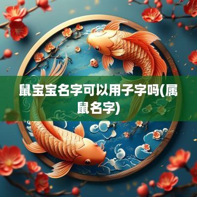 鼠宝宝名字可以用子字吗(属鼠名字)