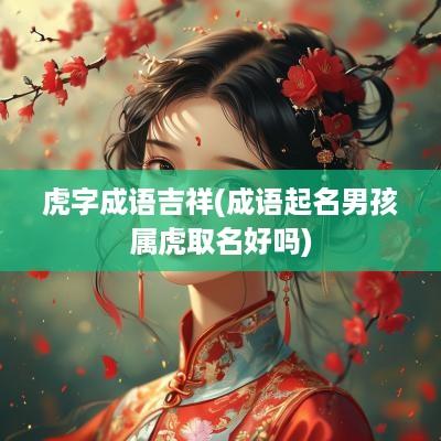 虎字成语吉祥(成语起名男孩属虎取名好吗)