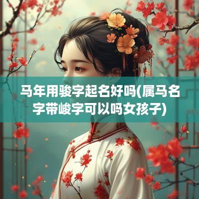 马年用骏字起名好吗(属马名字带峻字可以吗女孩子)