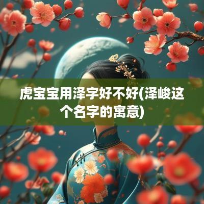 虎宝宝用泽字好不好(泽峻这个名字的寓意)