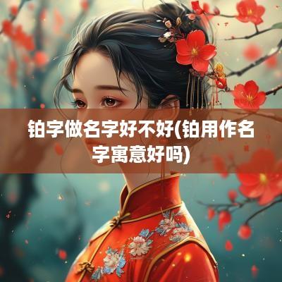 铂字做名字好不好(铂用作名字寓意好吗)