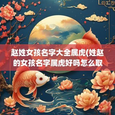 赵姓女孩名字大全属虎(姓赵的女孩名字属虎好吗怎么取)
