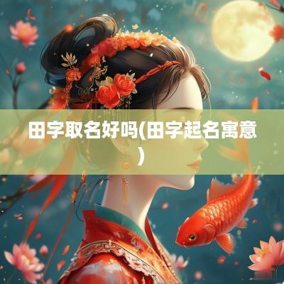 田字取名好吗(田字起名寓意)