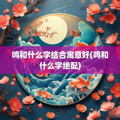 鸣和什么字结合寓意好(鸣和什么字绝配)