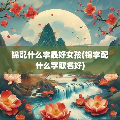 锦配什么字最好女孩(锦字配什么字取名好)