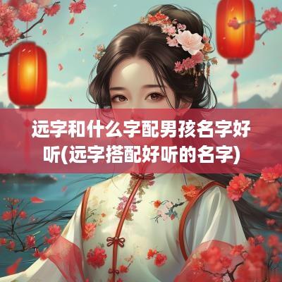 远字和什么字配男孩名字好听(远字搭配好听的名字)