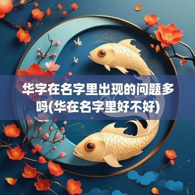 华字在名字里出现的问题多吗(华在名字里好不好)