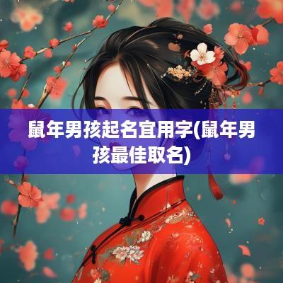 蛇年男孩起名宜用字(蛇年男孩最佳取名)