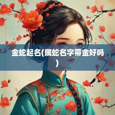 金蛇起名(属蛇名字带金好吗)