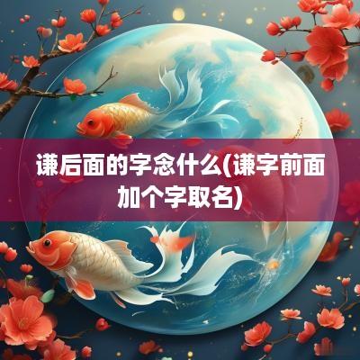 谦后面的字念什么(谦字前面加个字取名)