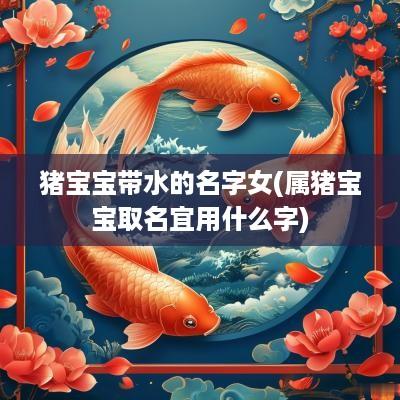 猪宝宝带水的名字女(属猪宝宝取名宜用什么字)