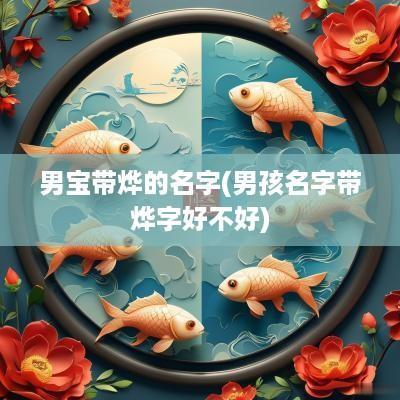 男宝带烨的名字(男孩名字带烨字好不好)