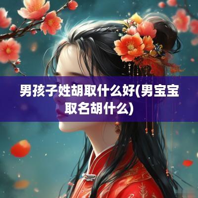 男孩子姓胡取什么好(男宝宝取名胡什么)