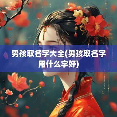男孩取名字大全(男孩取名字用什么字好)