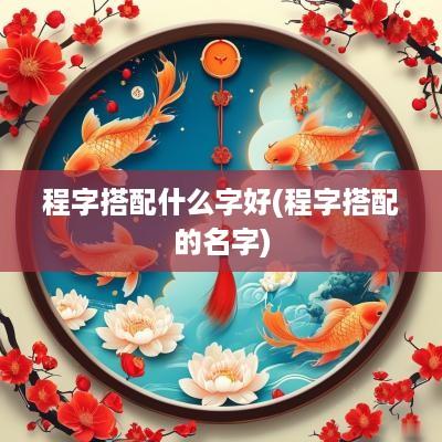 程字搭配什么字好(程字搭配的名字)