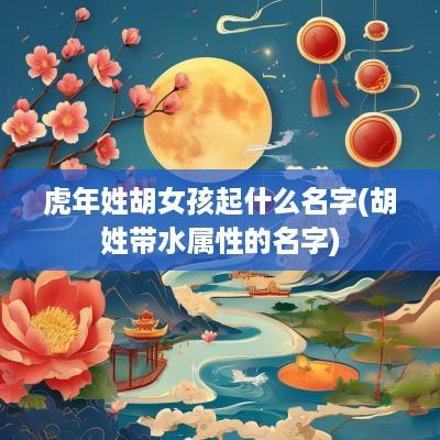 蛇年姓胡女孩起什么名字(胡姓带水属性的名字)