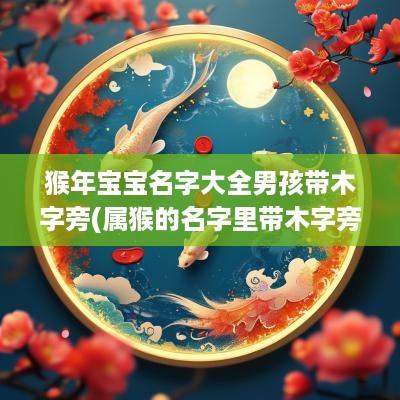猴年宝宝名字大全男孩带木字旁(属猴的名字里带木字旁好吗女孩)