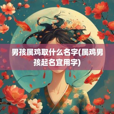男孩属鸡取什么名字(属鸡男孩起名宜用字)