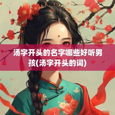 汤字开头的名字哪些好听男孩(汤字开头的词)