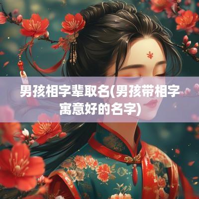 男孩相字辈取名(男孩带相字寓意好的名字)