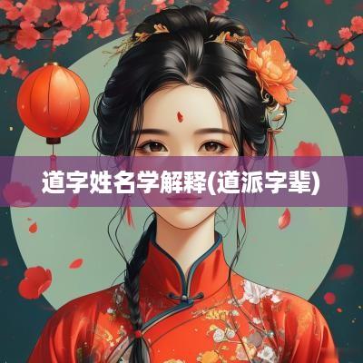 道字姓名学解释(道派字辈)