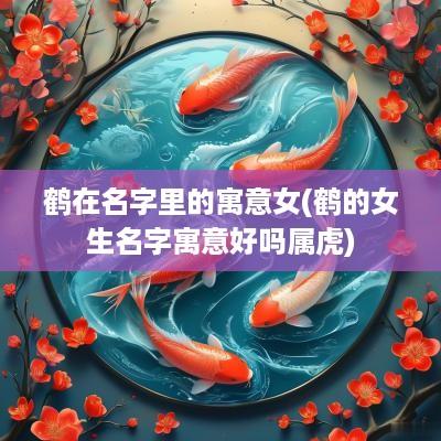 鹤在名字里的寓意女(鹤的女生名字寓意好吗属虎)