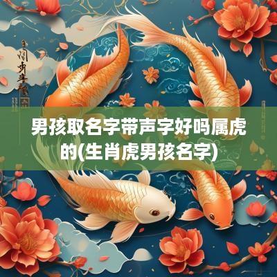 男孩取名字带声字好吗属虎的(生肖虎男孩名字)