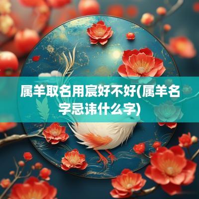 属羊取名用宸好不好(属羊名字忌讳什么字)
