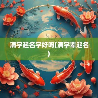 满字起名字好吗(满字辈起名)