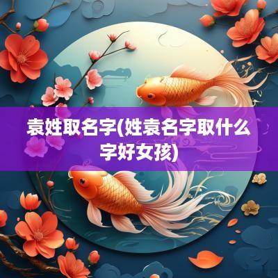 袁姓取名字(姓袁名字取什么字好女孩)