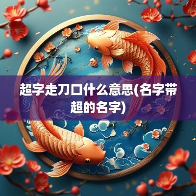 超字走刀口什么意思(名字带超的名字)