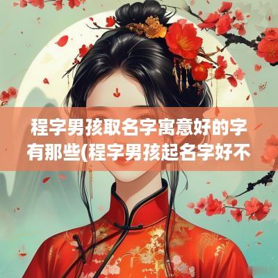 程字男孩取名字寓意好的字有那些(程字男孩起名字好不好)