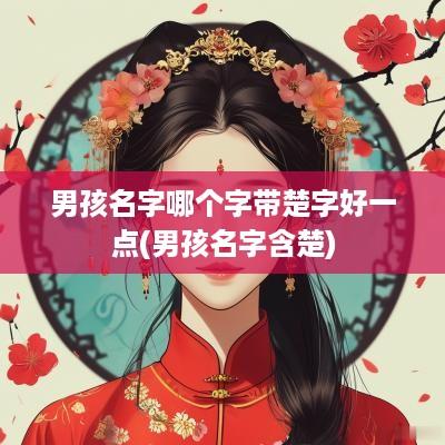 男孩名字哪个字带楚字好一点(男孩名字含楚)