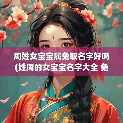 周姓女宝宝属兔取名字好吗(姓周的女宝宝名字大全 免费)
