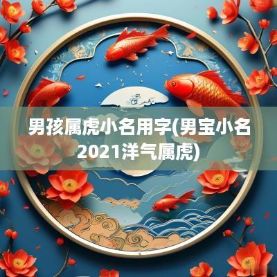 男孩属虎小名用字(男宝小名2025洋气属虎)