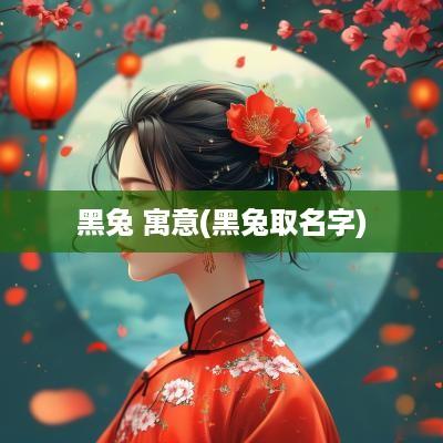黑兔 寓意(黑兔取名字)