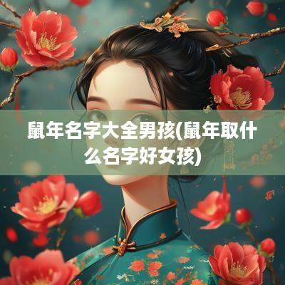 蛇年名字大全男孩(蛇年取什么名字好女孩)