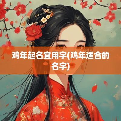 鸡年起名宜用字(鸡年适合的名字)