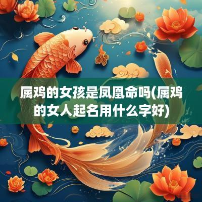 属鸡的女孩是凤凰命吗(属鸡的女人起名用什么字好)