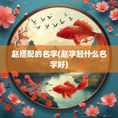赵搭配的名字(赵字起什么名字好)